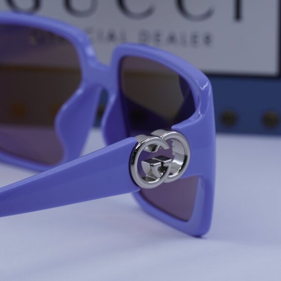 Gucci GG1692SA 004 Square Sunglasses - Violet - Picture 10 of 11